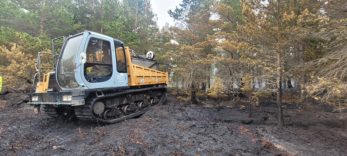Customised Morooka tracked dumper