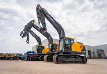Rygor launches plans sales trainee and mentorship programme Hyundai machines lined up in yard