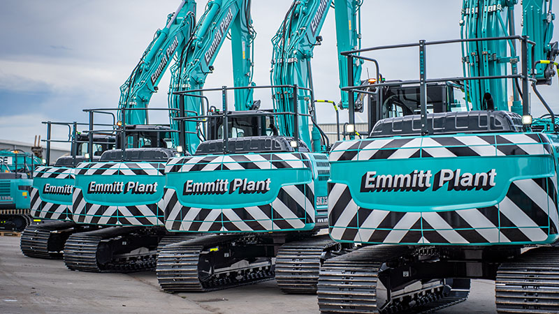 Emmitt Plant new Kobelco excavator fleet