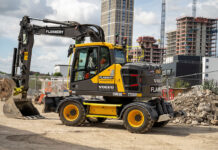 Flannery to take both sponsor and exhibitor role at UK Plant Expo 2027 Flannery's Volvo wheeled excavator