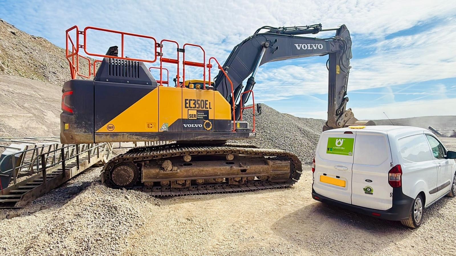 SER excavator in fuel trial
