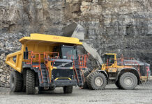 Motherwell-built hauler marks milestone for Volvo in Germany Volvo rigid hauler working at quarry