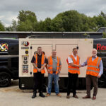 Redmyle expands fleet with Cat Stage V generator investment Handshake marking generator set deal between Redmyle and Finning
