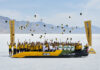 World record proves hydrogen innovation can be part of the solution for the future JCB Hydromax team celebrating