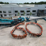 Powerscreen anniversary event celebrates the people behind 60 years of progress Powerscreen people make the '60' figure to mark 60th anniversary