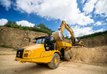 Miller Plant makes significant investment in new Cat machines Cat truck on construction site