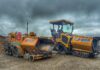 Orkney business transitions to latest generation of Cat pavers Latest generation of Cat pavers on road surfacing project