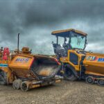 Orkney business transitions to latest generation of Cat pavers Latest generation of Cat pavers on road surfacing project
