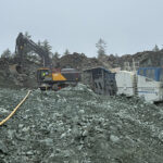 Volvo begins customer testing of first EC500 Electric pre-build excvator Volvo testing electric excavator