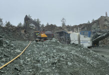 Volvo begins customer testing of first EC500 Electric pre-build excvator Volvo testing electric excavator