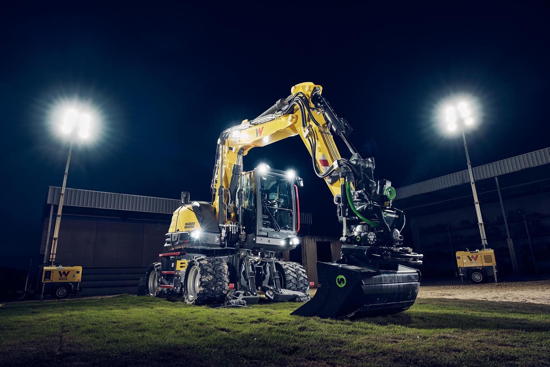 Wacker Neuson wheeled excavatorr