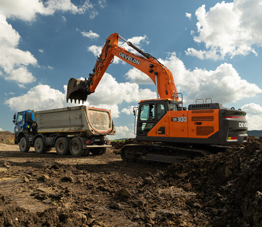 Develon adds fifth model to Series 9 smart excavator portfolio Develon DX300LC-9 32-tonne crawler excavator