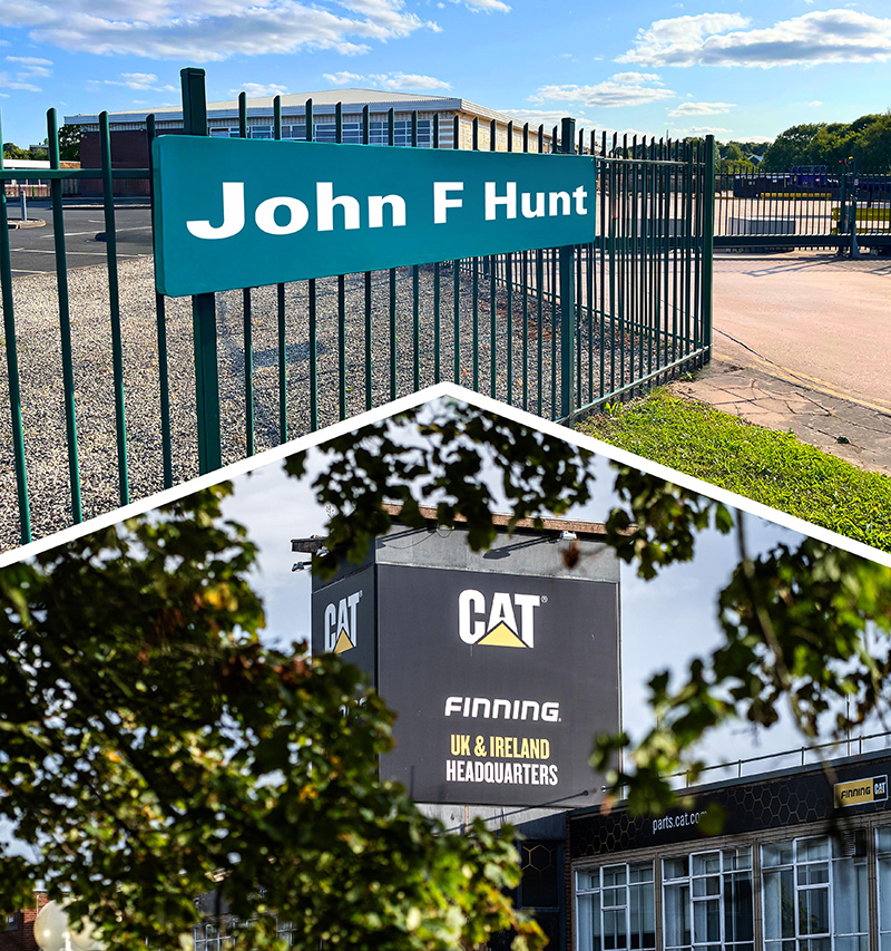 Finning and John F Hunt Power Group graphic