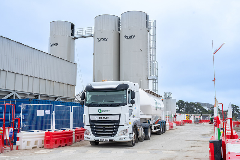 Concrete batching plant at Sizewell C
