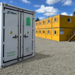 Nixon Hire invests in new fleet of large battery storage units Nixon Hire battery storage units on site